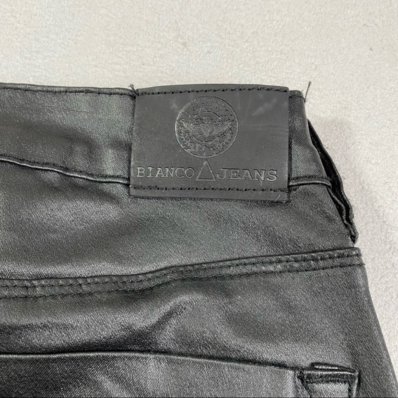 Bianco Black  Faux Leather Bootcut Pants - Picture 10 of 13